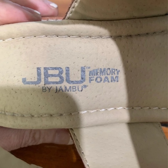 JBU Jambu Myrtle Sandal Charcoal Wedge Gray Silver - Picture 6 of 10